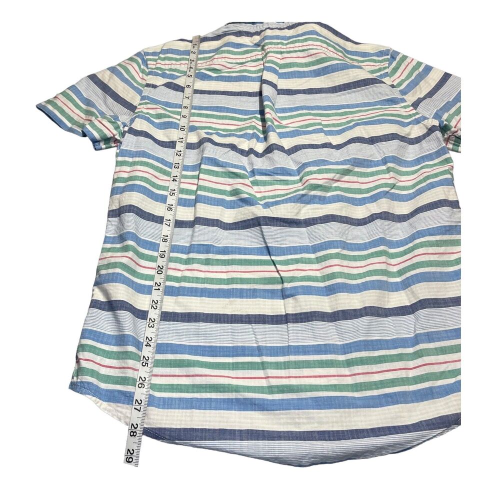 Tommy Hilfiger Shirt Men's Large Multicolor Striped Cotton Custom Fit Button-Up - Picture 5 of 8